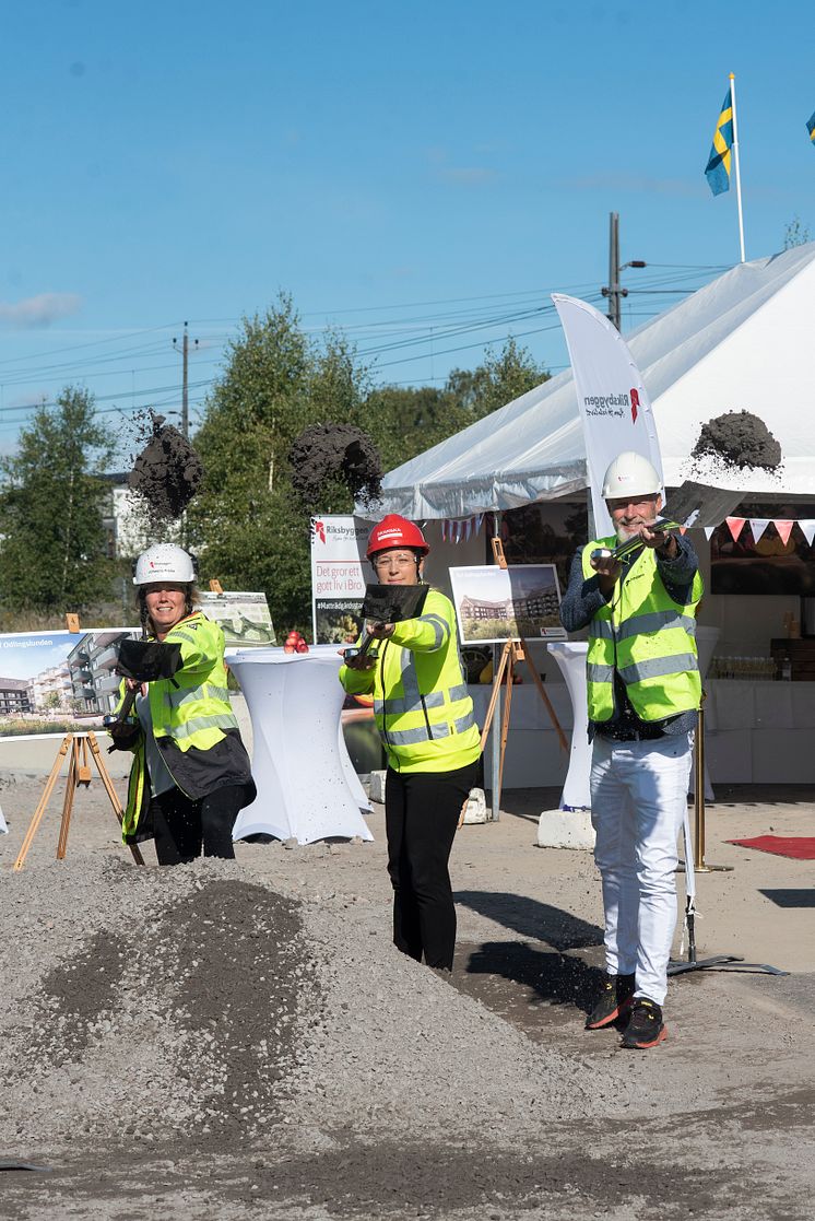 Byggstart för Riksbyggens första etapp i Bro Trädgårdsstad