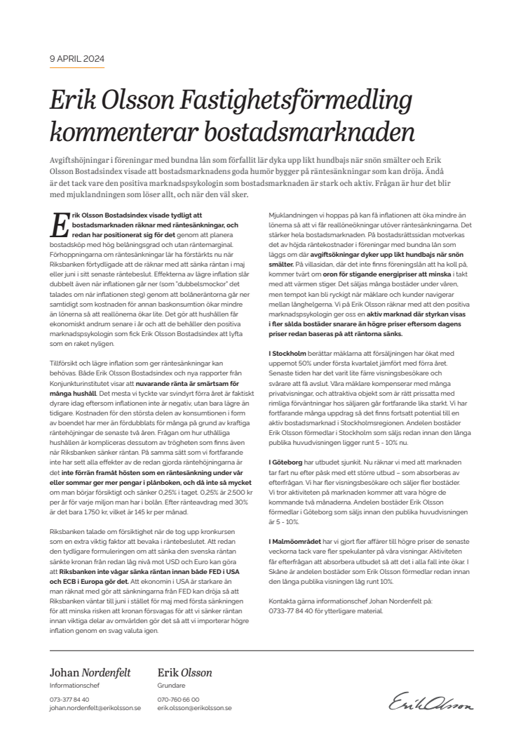 Erik Olsson Fastighetsförmedling kommenterar bostadsmarknaden 9 april 24.pdf