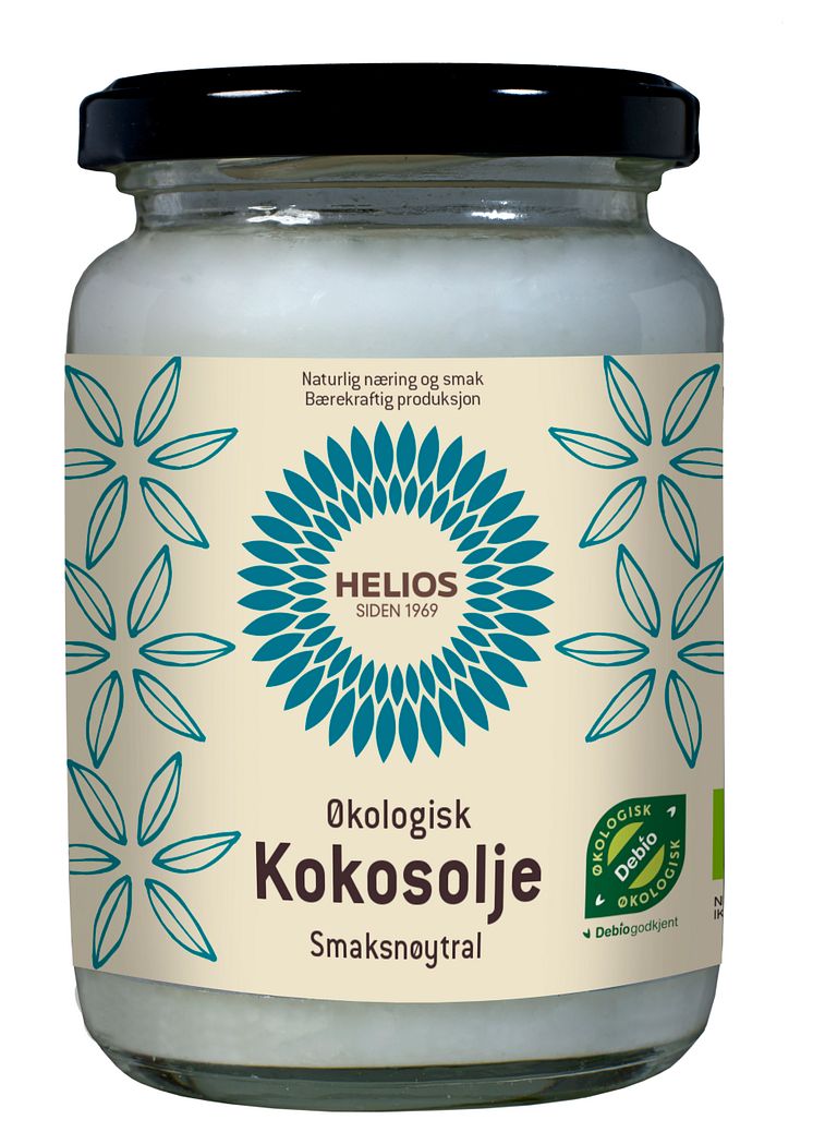 Helios kokosolje smaksnøytral økologiskv 200 ml