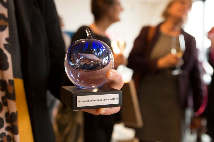 Glasäpplet, utmärkelse för Skånes bästa vårdcentral.