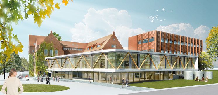 Skiss Humaniora- och teologicentrum, Lunds universitet