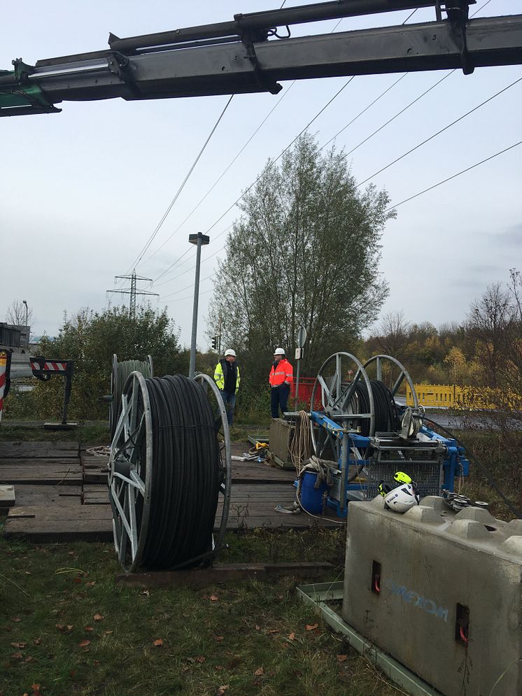 Seilzugarbeiten 110-kV-Lehrte Hänigsen