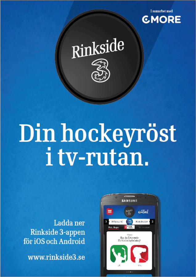 3 tar fansen närmare hockeyn i ny storsatsning