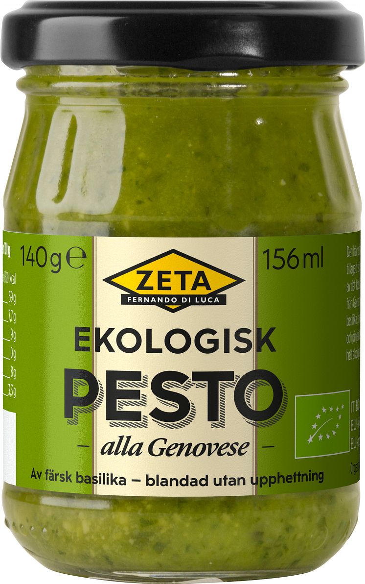 Ekologiskt pesto från Zeta