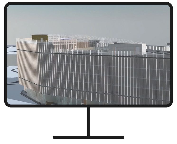Díky vyšší výkonnosti programu Allplan 2021 mohou uživatelé zpracovávat rozsáhlejší a složitější projekty snáze a rychleji než dosud. 