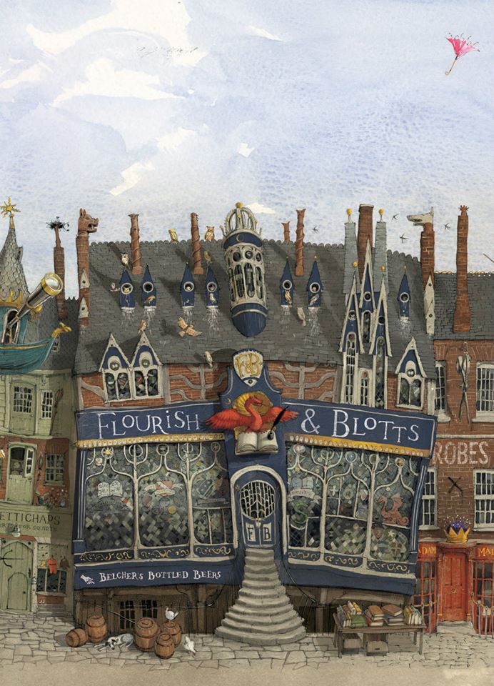 Illustrasjon fra Harry Potter og de vises stein, illustrert utgave. Illustrasjon: Jim Kay