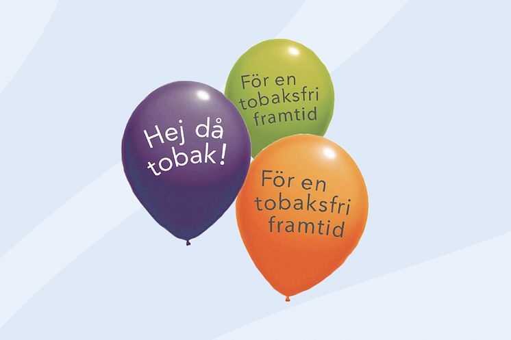 "Hej då tobak!"-ballonger