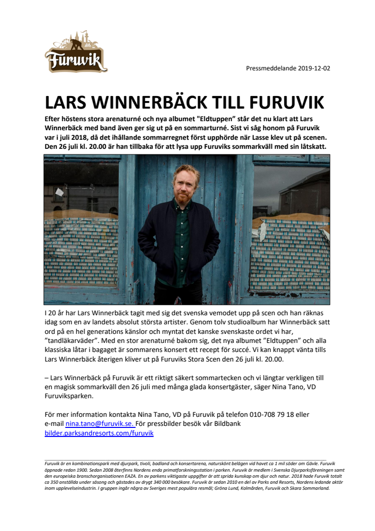 Lars Winnerbäck till Furuvik