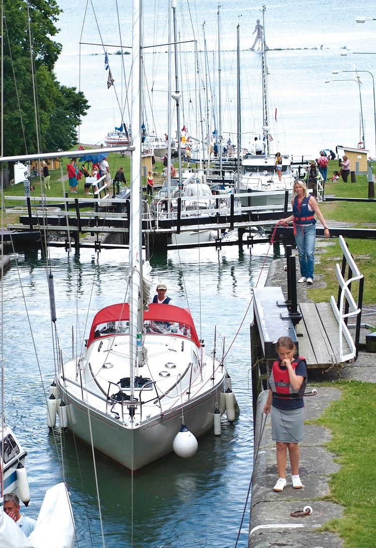 Pressbild - Göta kanal, Bergs slussar