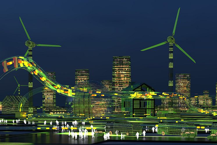 Smarta städer en visualisering  av August Wiklund / Swec