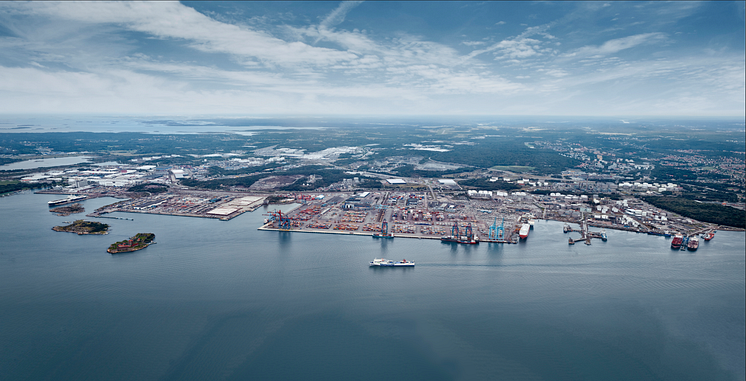 Port of Gothenburg aerial