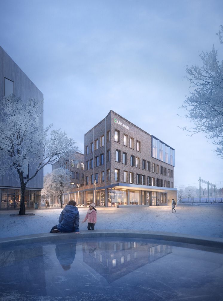 Medborgarhuset sett från det Stationsstadens nya torg 