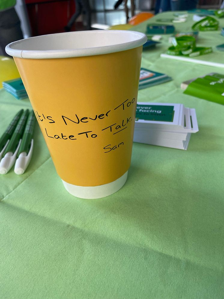 Samaritans cup message