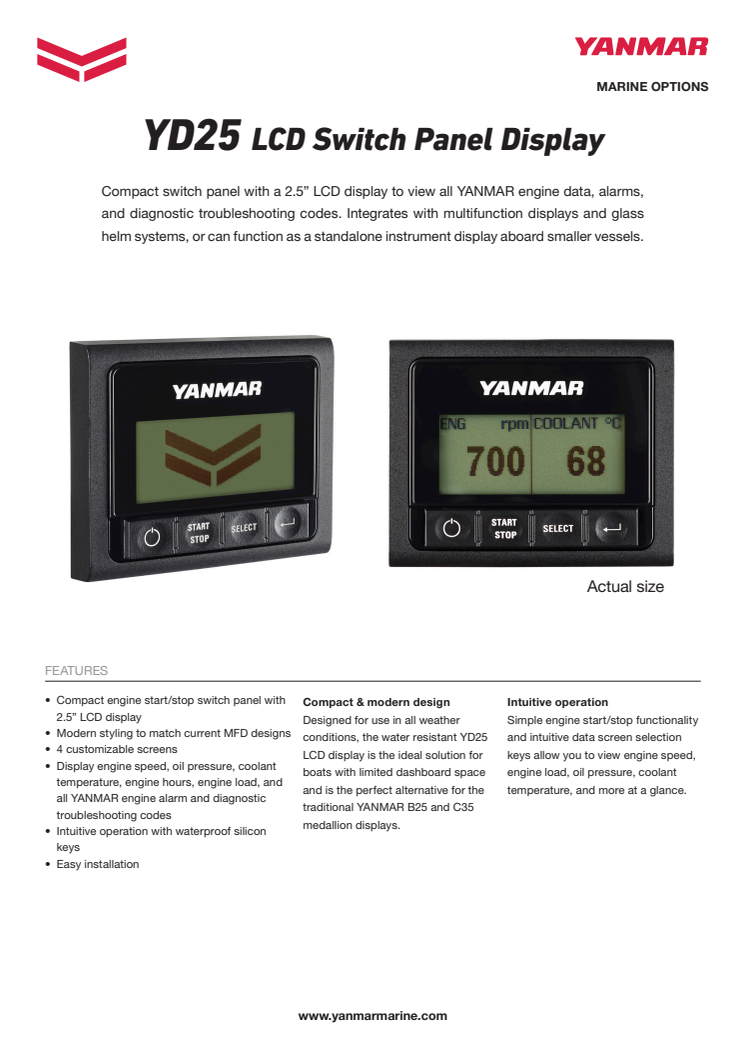 YANMAR YD25 datasheet