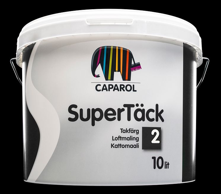 Supertäck 2 - Reflexfri takfärg från Caparol (svart bakgrund)
