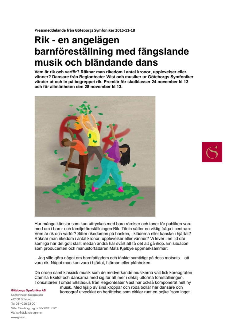 Rik - en angelägen barnföreställning med fängslande musik och bländande dans