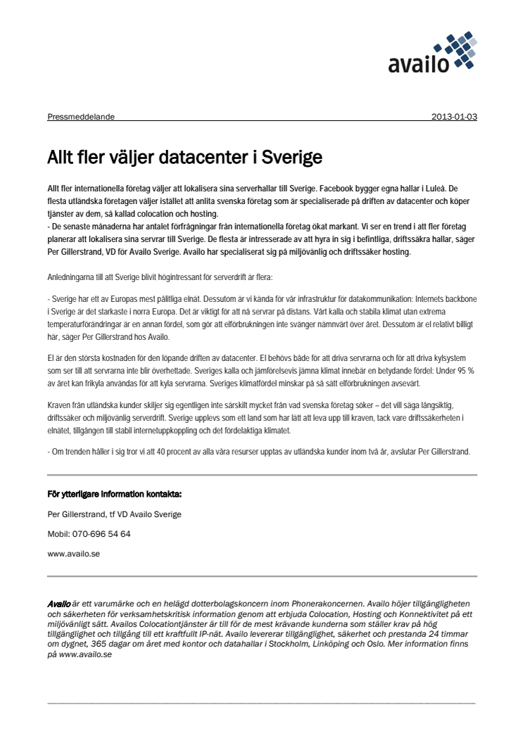Allt fler företag väljer datacenter i Sverige