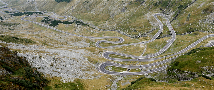 Transfăgărășan highway i Rumänien