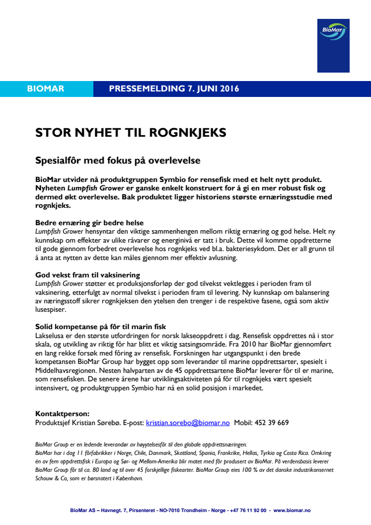 Stor nyhet til rognkjeks