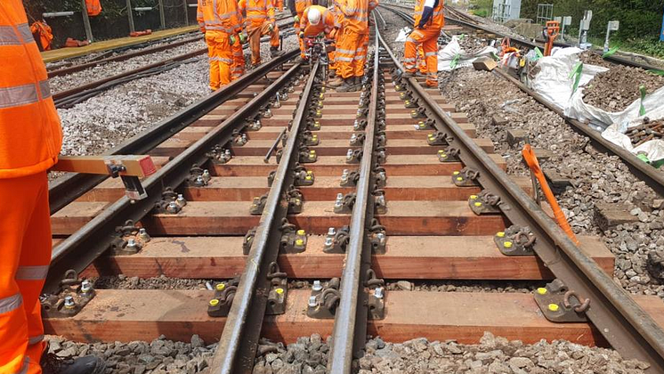 Oxted track work