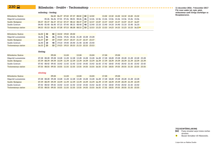 Linje 230 tidtabell_uppdaterad m nya turer 20 februari 2017