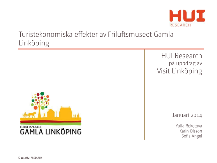 Friluftsmuseet Gamla Linköping ger stora intäkter till Linköpings besöksnäring