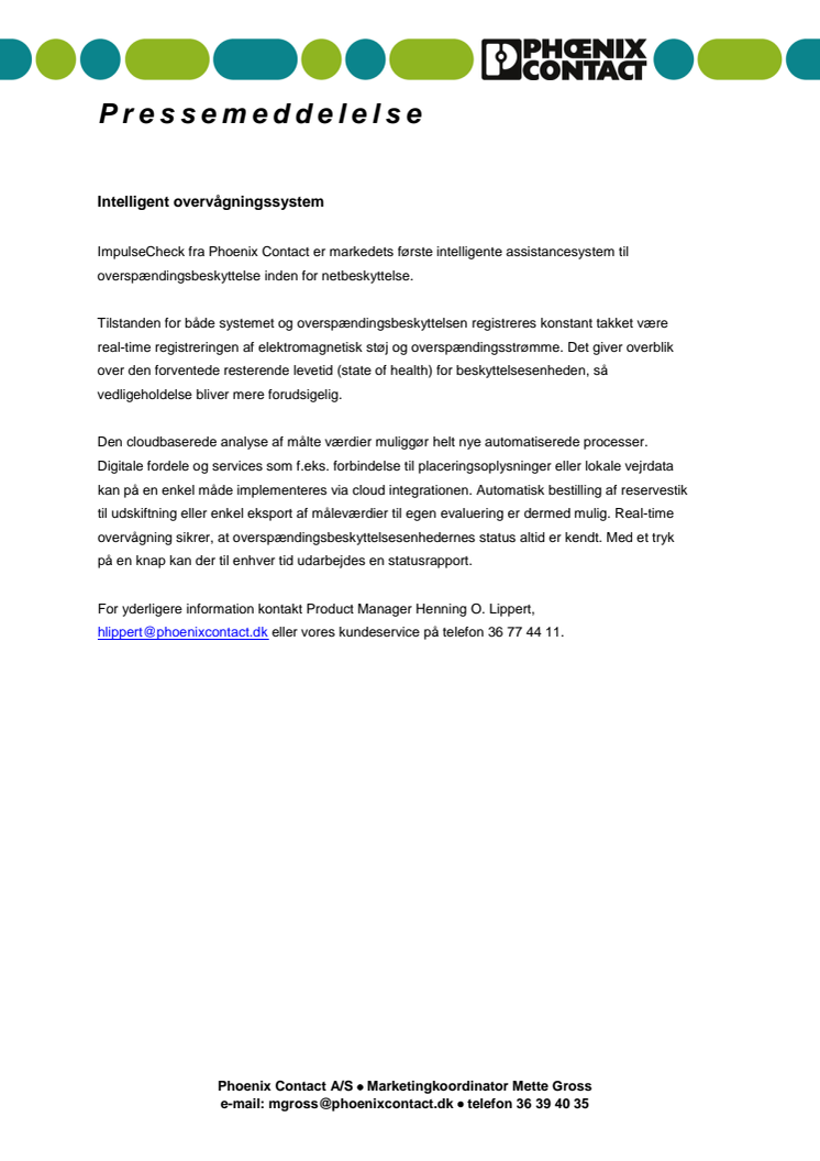 Intelligent overvågningssystem 
