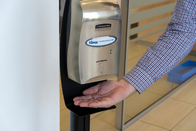 Teil der Hygienemaßnahmen: Hände reinigen