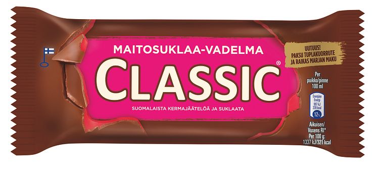 Classic Maitosuklaa-Vadelma