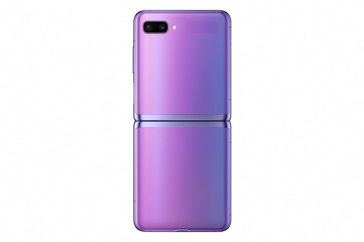 Samsung Galaxy Z Flip_open back_purple mirror