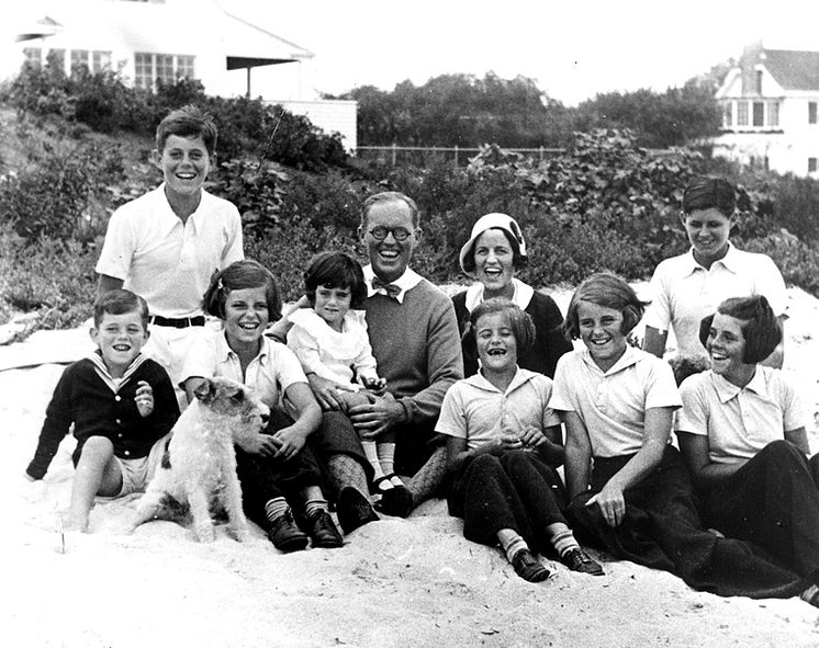 Kennedyfamiljen på stranden
