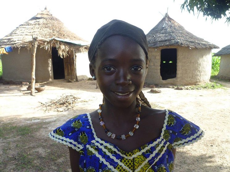 Fatoumata, 11 år, från Gueleba i södra Mali.
