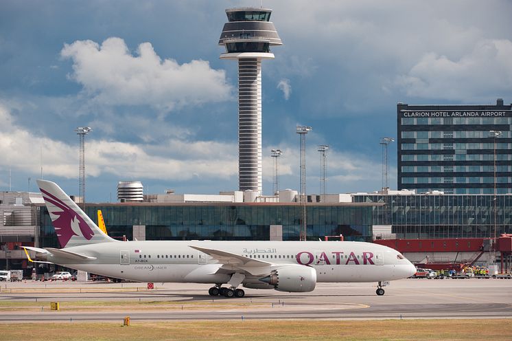 Qatar Airways Dreamliner Arlanda