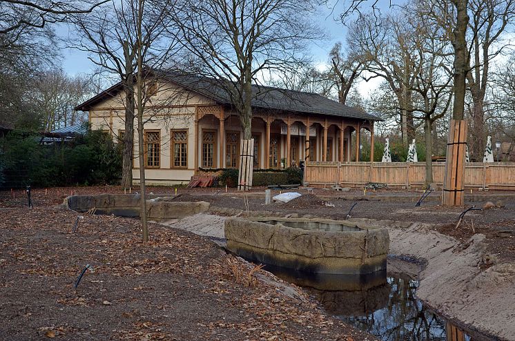 Blick von der zukünftigen Themenwelt Südamerika zur Hacienda Las Casas