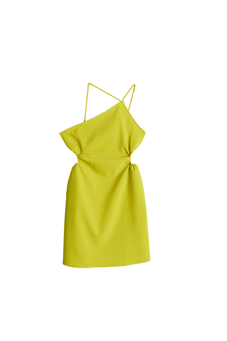 Jazz cutout dress - lime green4585