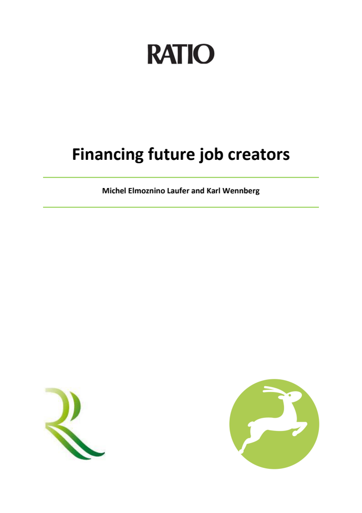 Financing future jobs
