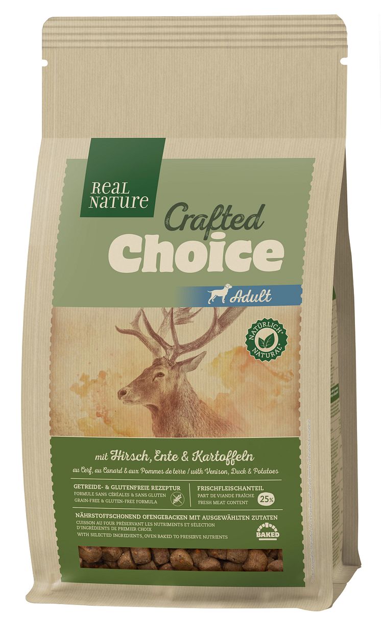 REAL NATURE Crafted Choice mit Hirsch, Ente & Kartoffeln