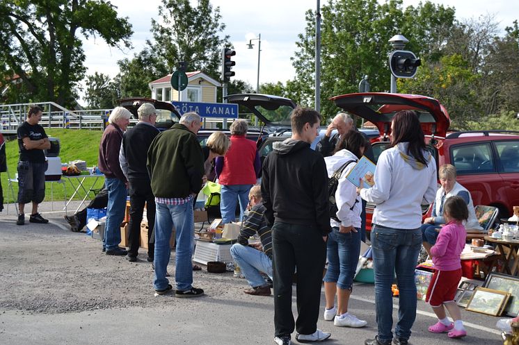 Pressbild - Göta kanal. Sveriges längsta loppis.