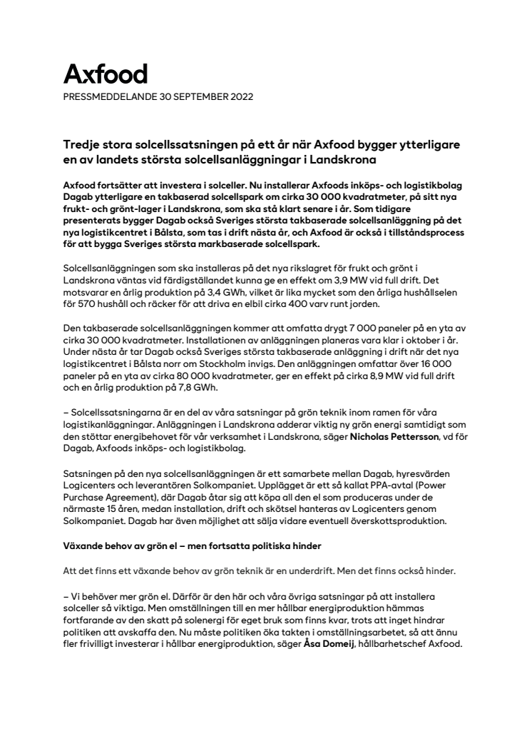 Tredje stora solcellssatsningen på ett år när Axfood bygger ytterligare.pdf