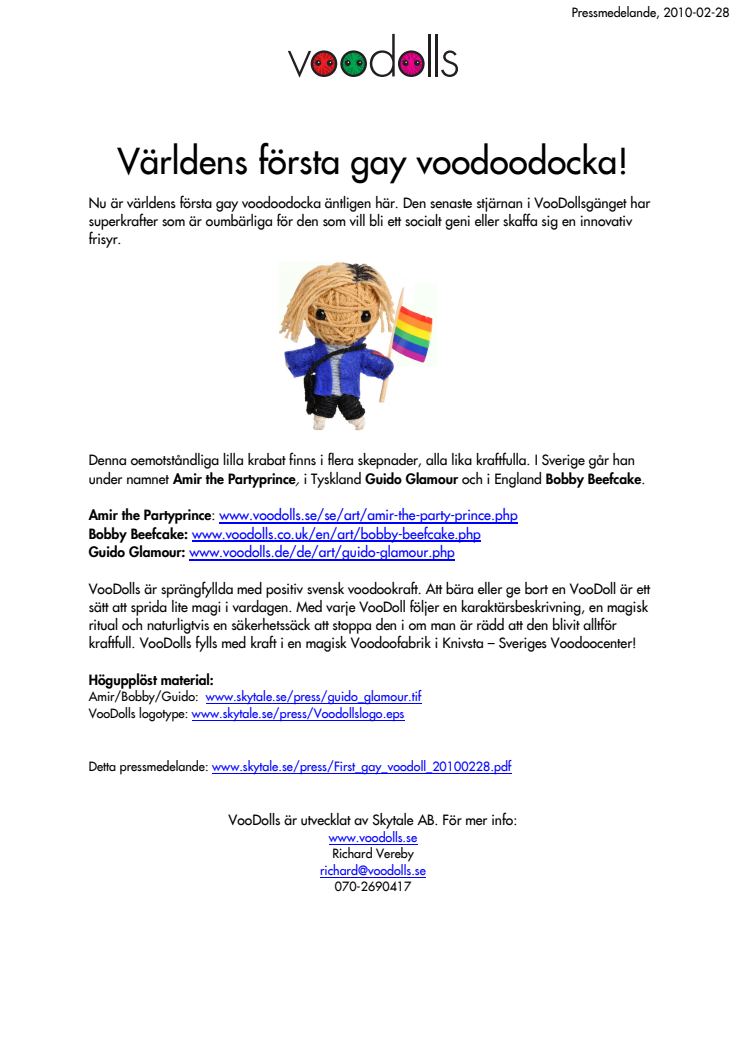 Världens första gay voodoodocka!