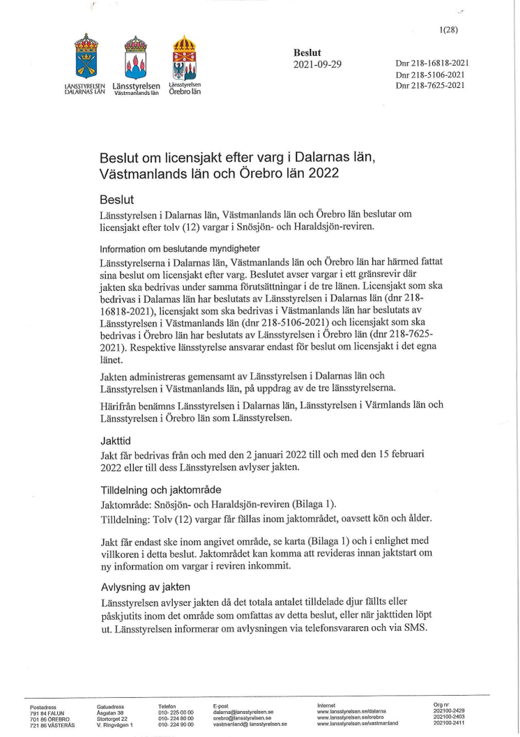 Licensjakt efter varg 2022 dnr 218-16818-2021 (Västmanland och Örebro).pdf