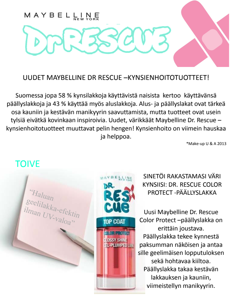 Maybelline Dr Rescue Nail care