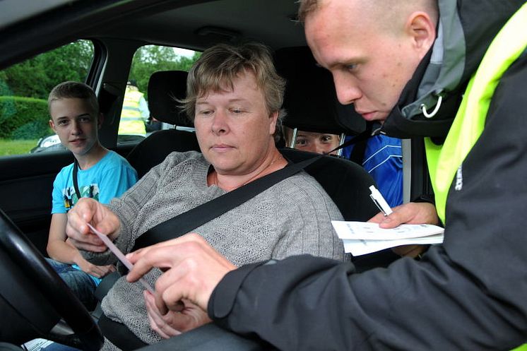 Dorte Frydenlund kørte på vinterdæk.