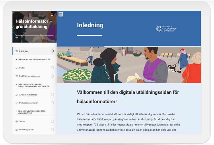 Hälsoinformatör - webbutbildning