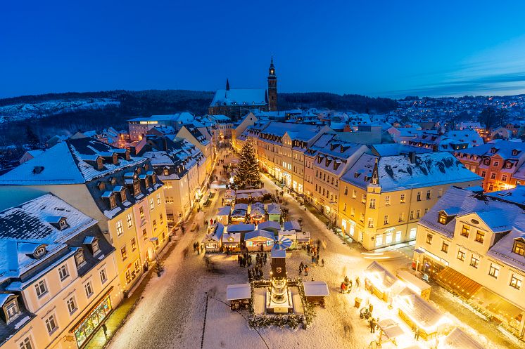 Schneeberg_Winter_Bergstadt_Lichterglanz Foto TVE_Dirk Rückschloß pixore