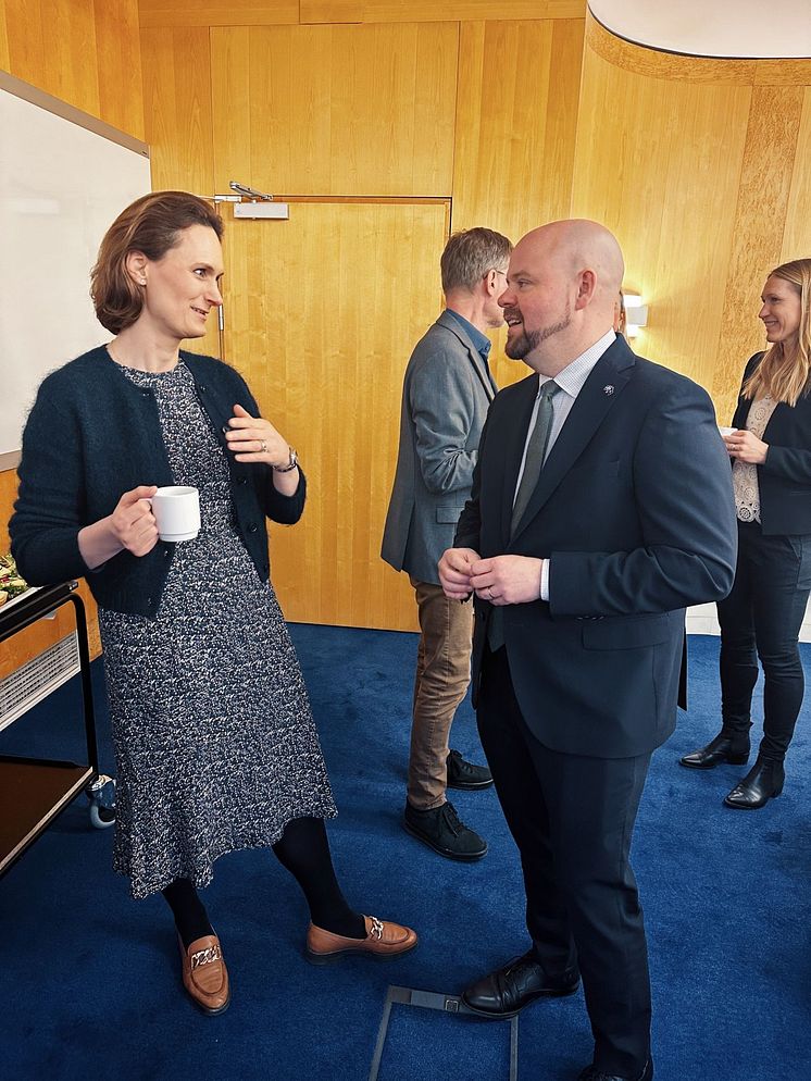 Peter Kullgren i samtal med Cecilia Kocken vd Arla_Foto Frida Bramstedt_Regeringskansliet