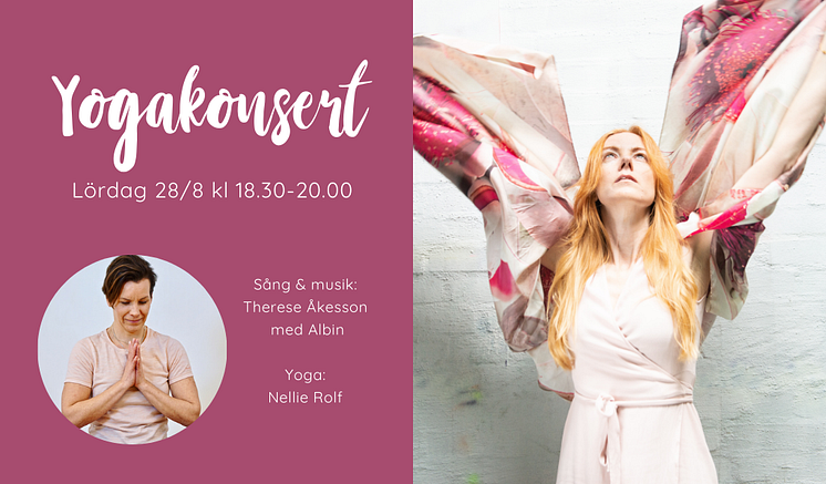 Therese Åkesson - yogakonsert poster