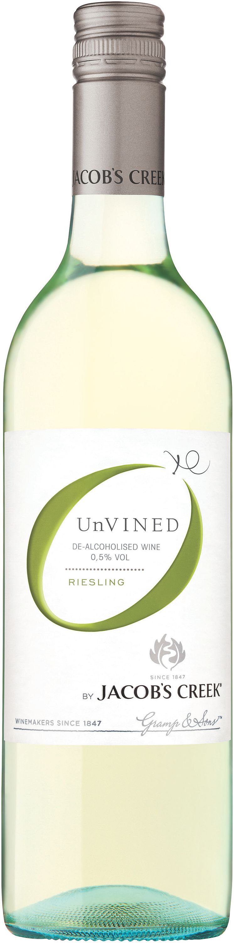 Raikkaan hedelmäinen Jacob's Creek UnVINED Riesling  