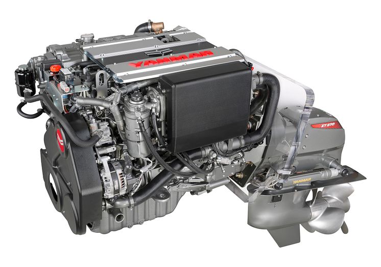 Hi-res image - YANMAR - YANMAR 4LV marine diesel engine with ZT370 sterndrive 