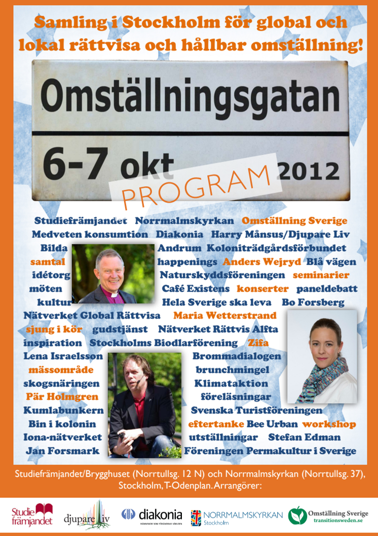 Omställningsgatan 6-7 oktober hela programmet 